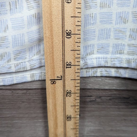 Vintage Silk* Men's Short Sleeve Button Down Curved Hem Size~ XXL - Picture 8 of 10